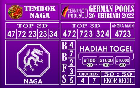 Prediksi Togel german hari ini 26 Februari 2022