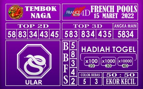 Prediksi Togel French hari ini 15 maret 2022