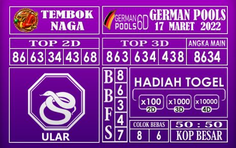 Prediksi Togel german hari ini 17 Maret 2022