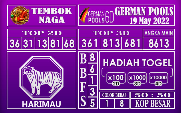 Prediksi Togel German Hari Ini 19 MAY 2022