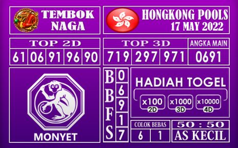 Prediksi Togel Hongkong Hari Ini 17 May 2022