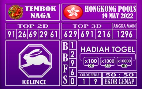 Prediksi Togel Hongkong Hari Ini 19 May 2022