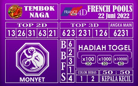 Prediksi Togel French Hari Ini 22 Juni 2022