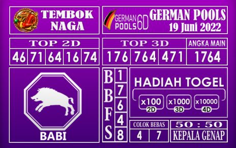 Prediksi Togel German Hari Ini 19 Juni 2022