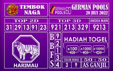 Prediksi Togel German Hari Ini 28 July 2022