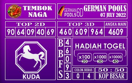 Prediksi Togel German Hari Ini 07 July 2022