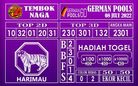 Prediksi Togel German Hari Ini 08 July 2022