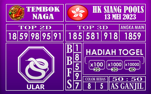 PREDIKSI TOGEL HK SIANG